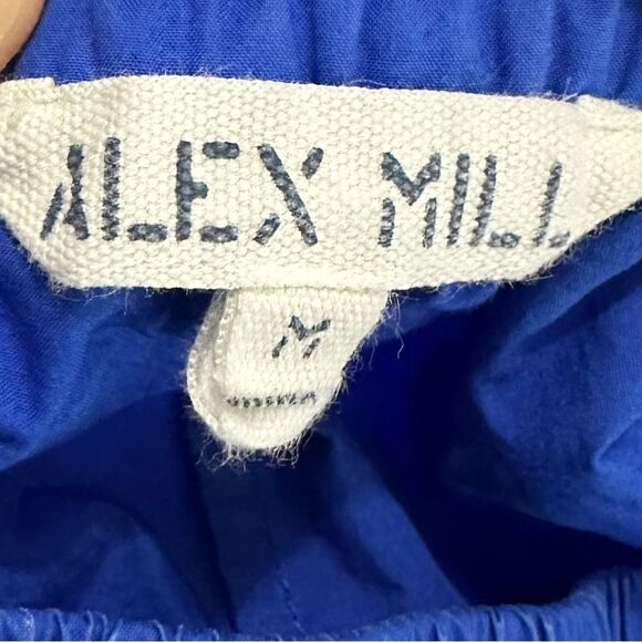 Alex Mill Standard Paper Poplin Skirt A-line Pockets Ultramarine Blue Sz Medium - Picture 3 of 6